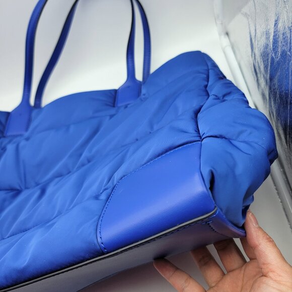 Tory Burch Ella Puffer Tote Nautical Blue - Picture 10 of 12
